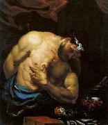 Giovanni Battista Langetti Suicide of Cato the Younger painting
